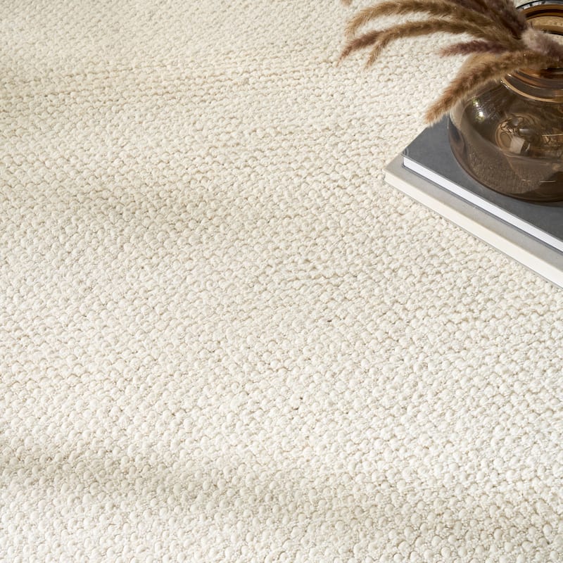 DKNY Pure Rows Handwoven Farmhouse Wool Indoor Rug