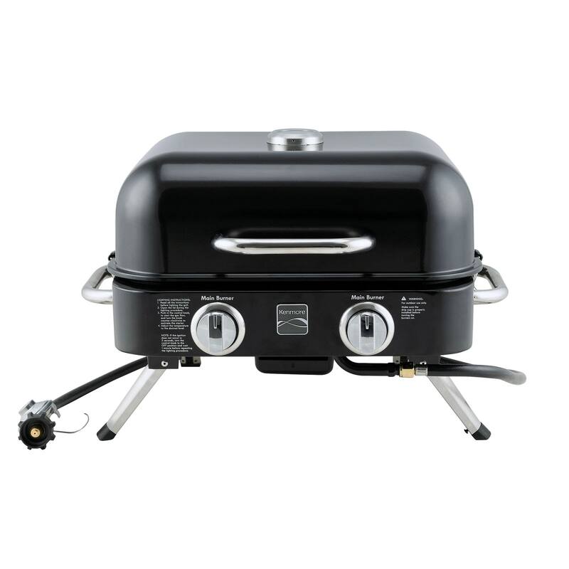 Kenmore 2-Burner Retro Portable Gas Grill - Black