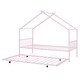 preview thumbnail 82 of 81, Metal house bed with trundle