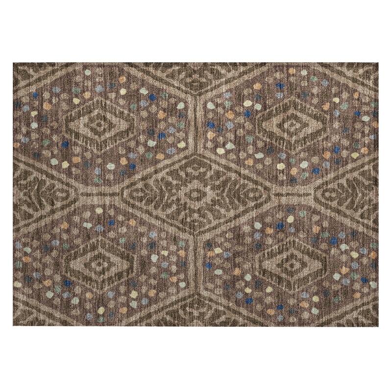 Machine Washable Indoor/ Outdoor Global Nipsey Chantille Rug