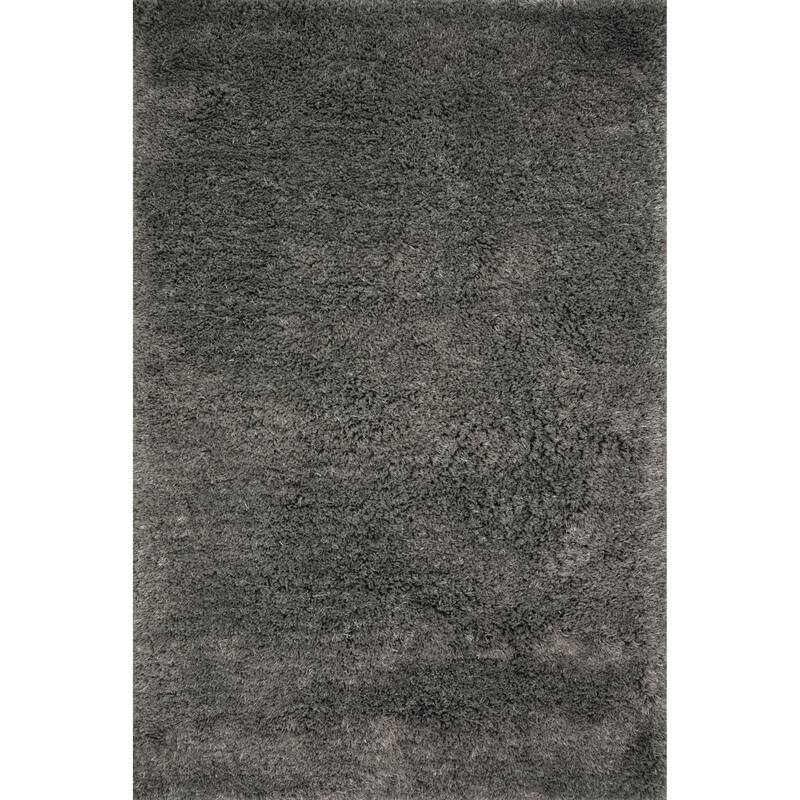 Alexander Home Laura Hand-tufted Modern Shag Area Rug - 9'3" x 13' - Charcoal - Runner/Rectangle