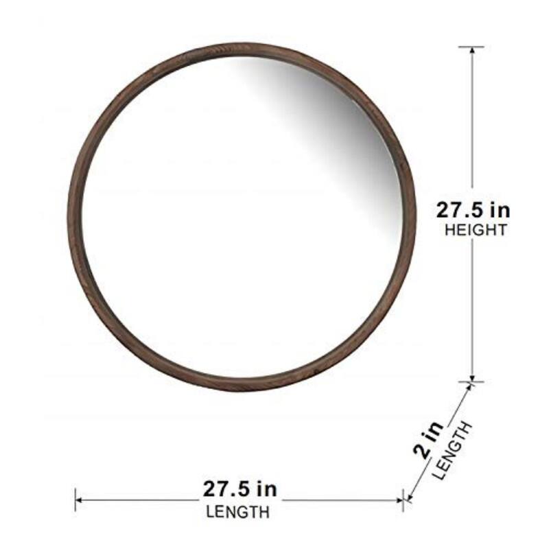 Round wall mirror for living room