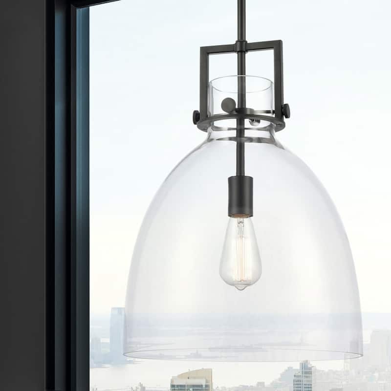 Innovations Lighting 411-1SL-15-14-Newton Bell-Pendant Newton Bell 14"