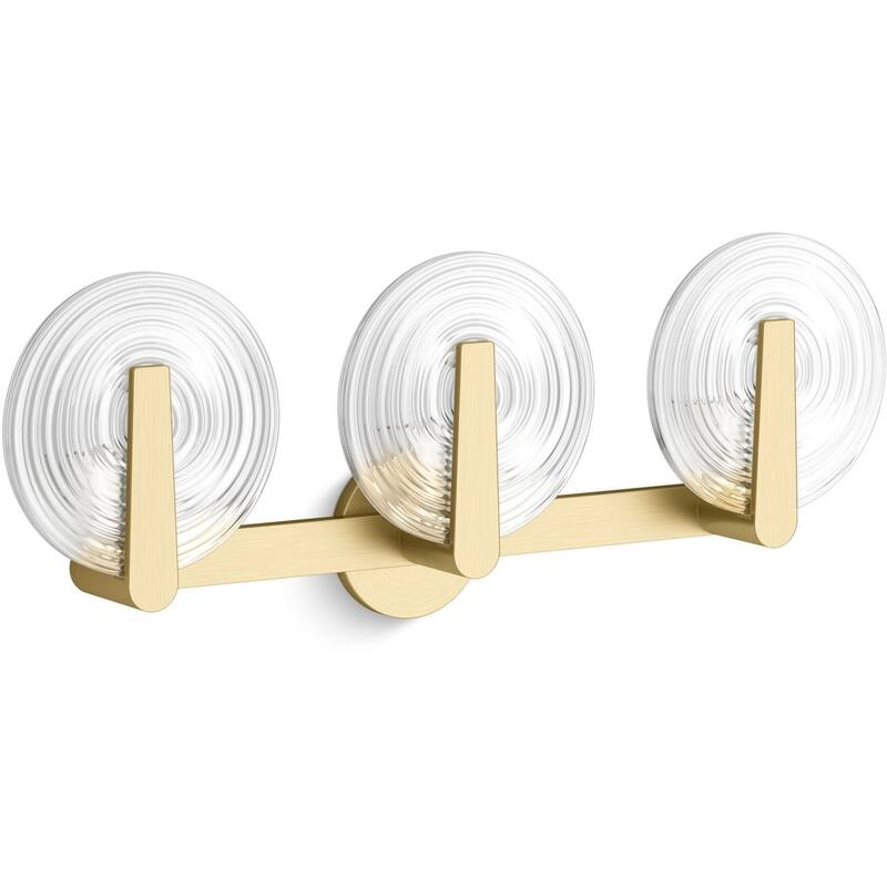 Kohler Lighting 38398-SC03S Hint 3 Light 11" Tall Wall Sconce - Brushed Moderne Brass