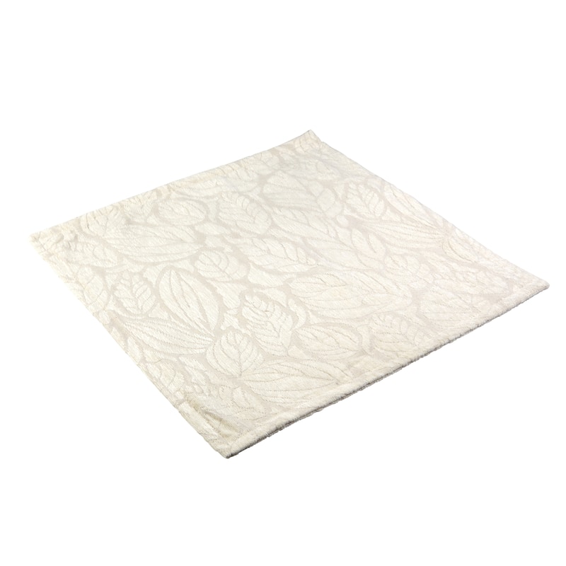 Klear Vu Katelyn Chenille Textured Decorative Toss Pillow Covers 20" x 20" (Set of 2)