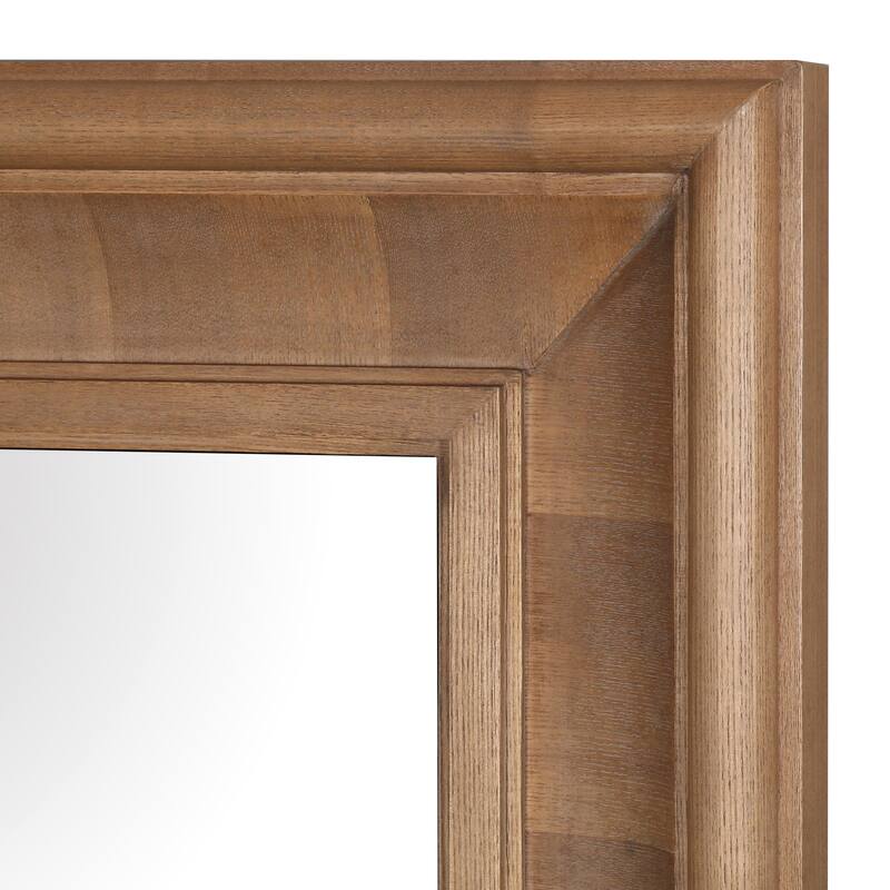 SAFAVIEH Couture Kaya 63.4-inch Large Vertical Rectangle Wood Mirror - 32.3"W x 3.1"D x 63.4"H