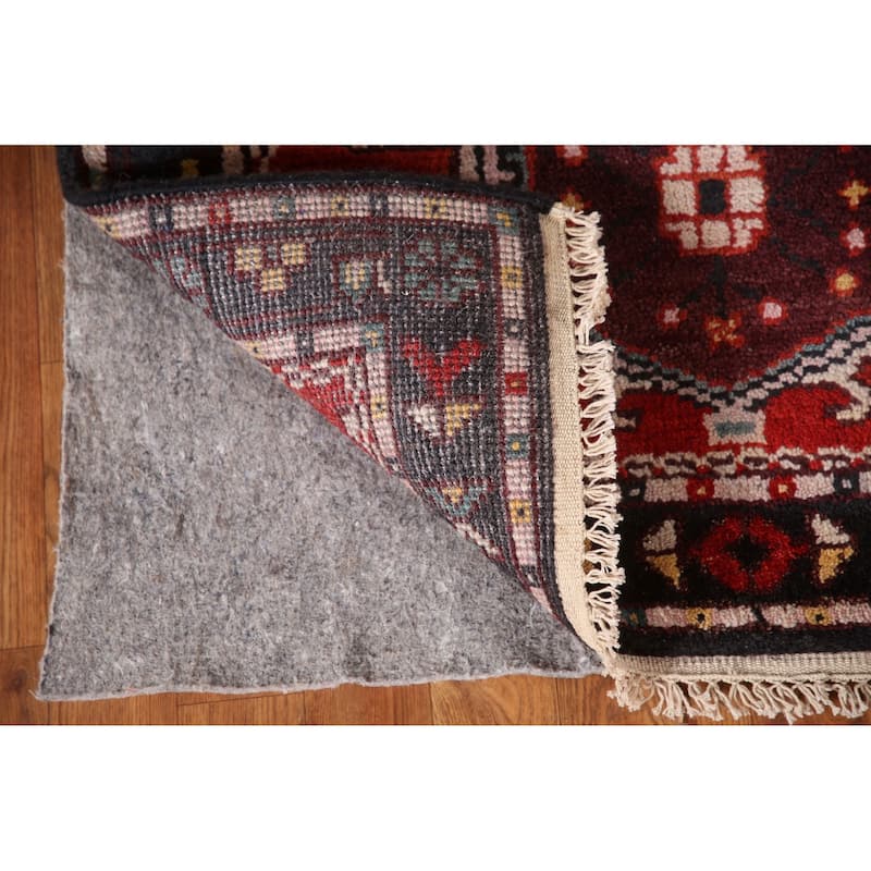 Geometric Kazak Indian Area Rug Hand-knotted Wool Carpet - 2'11"x 5'0"