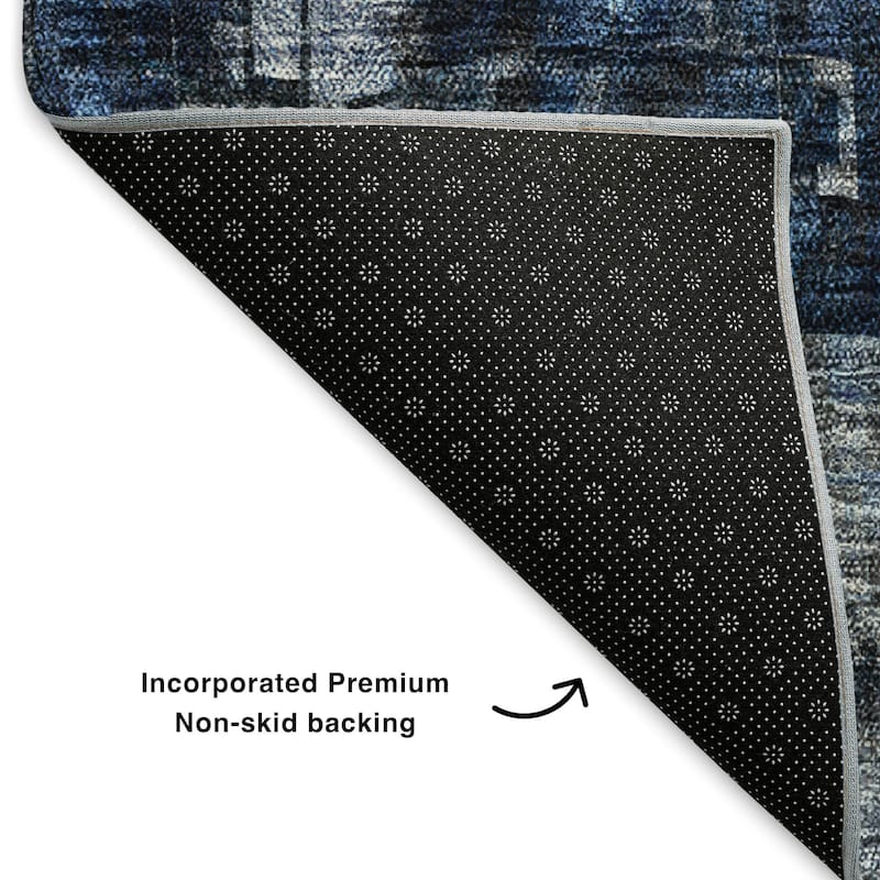 Premium Washable Super Soft Ombre Mosaic Mayfield Rug