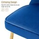 preview thumbnail 15 of 14, ivinta Tufted Dining Chair Set of 2, Luxury Black Tufted Button Back Dining Room Chair, Upholstery Accent Chair with Gold Legs