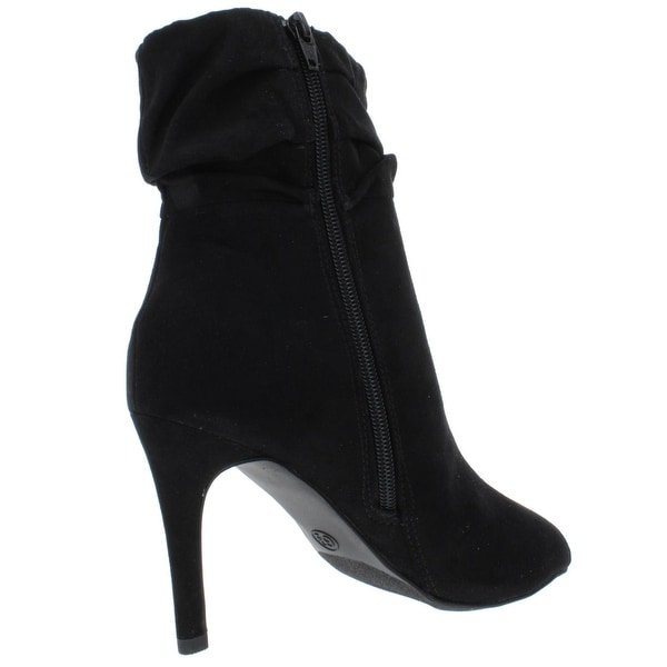slouchy open toe booties