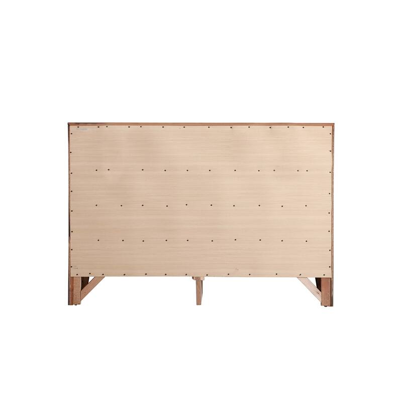 8-Drawer Cherry Dresser with Classic Style, Wide Smooth Drawers, and Ample Storage for Bedroom Organization