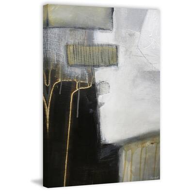 Golden Veins Print on Wrapped Canvas