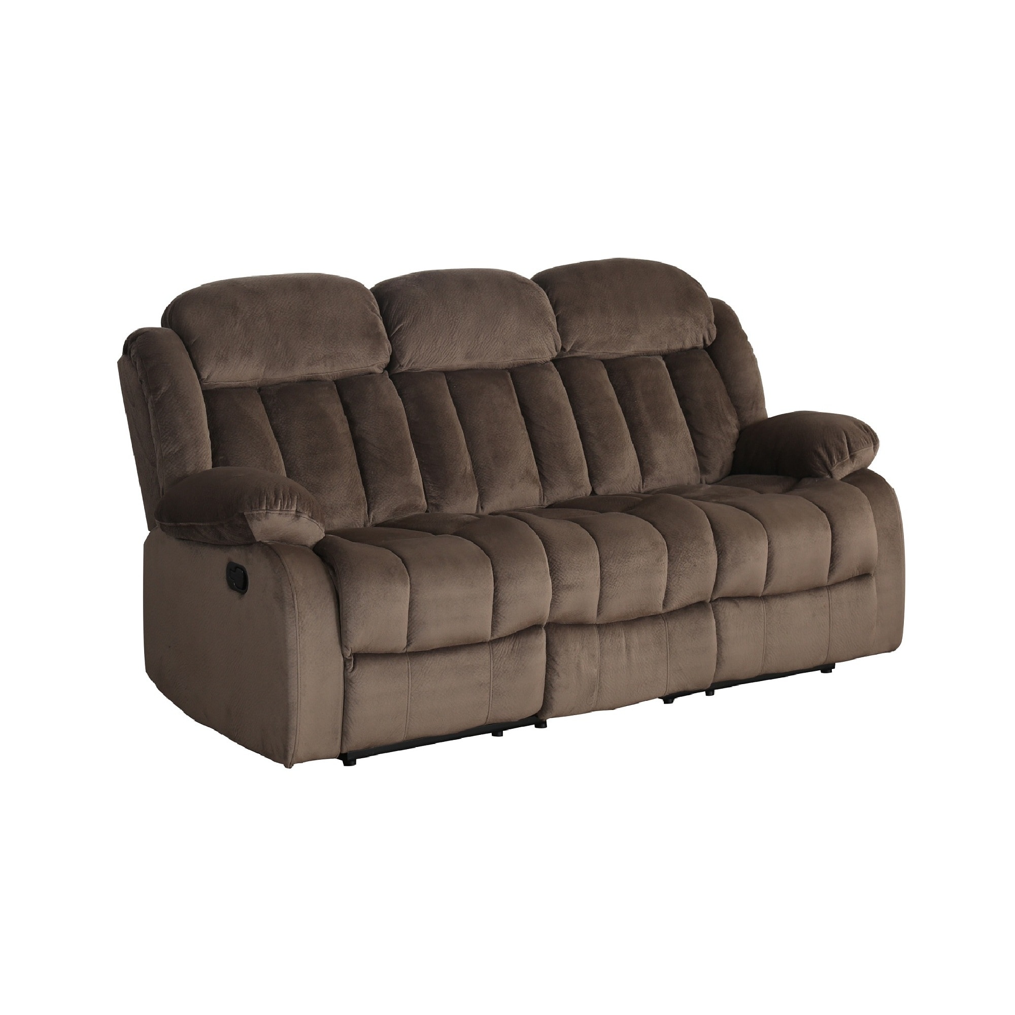Microsuede shop reclining couch