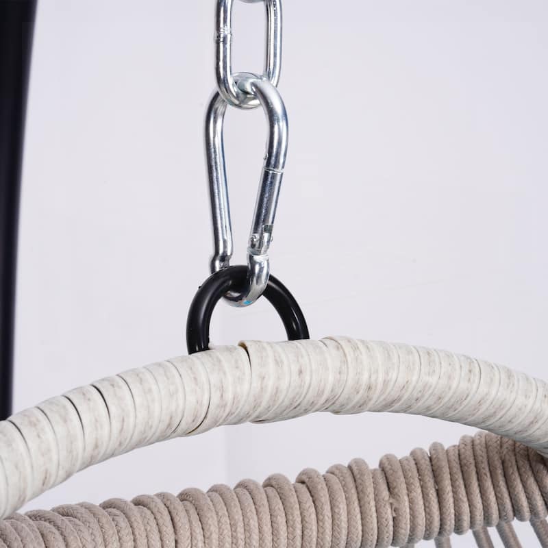 Outdoor Egg Hanging Chair with Stand