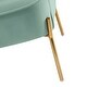 preview thumbnail 21 of 117, Barbara 43" Contemporary Velvet Loveseat Sofa with Goldtone Metal Legs by HULALA HOME