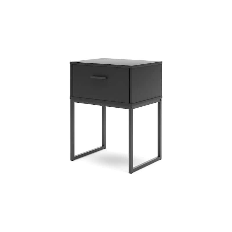 Signature Design by Ashley Socalle Black Panel Headboard with 2 Nightstands
