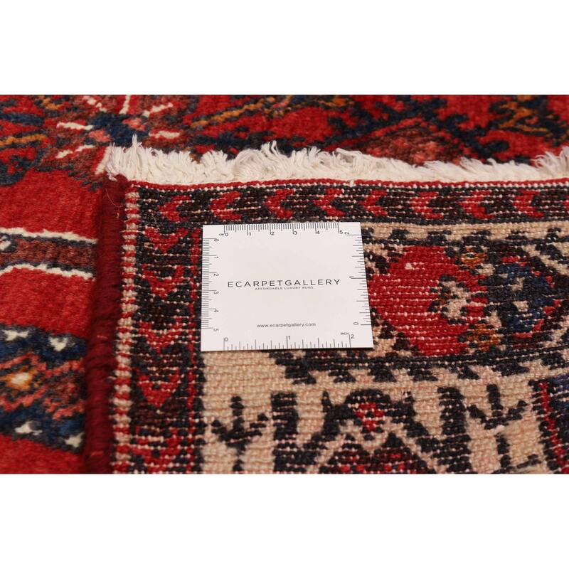 ECARPETGALLERY Hand-knotted Anadol Red Wool Rug - 3'5 x 4'11
