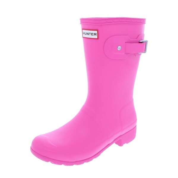 womens pink rubber boots