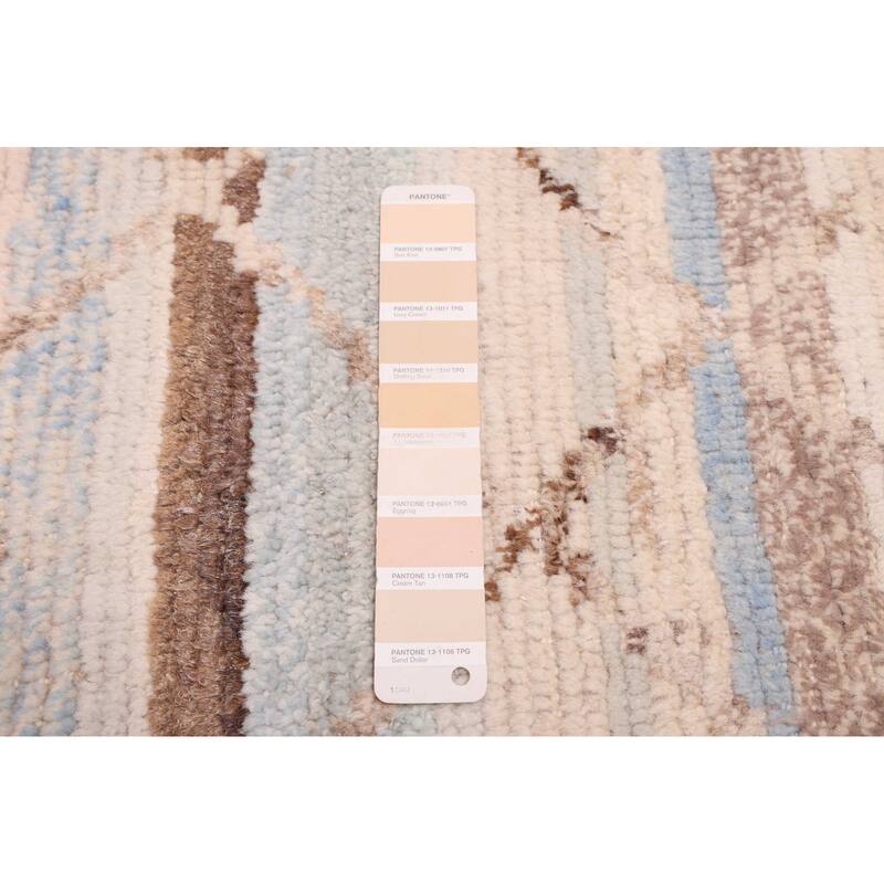 ECARPETGALLERY Hand-knotted Pak Finest Marrakesh Ivory Wool Rug - 8'1 x 9'8