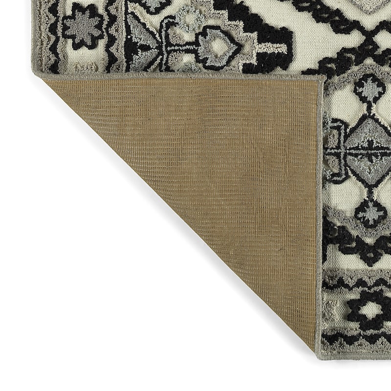 TDW08 Tamara Day Warwick Black Hand Tufted Indoor Area Rug