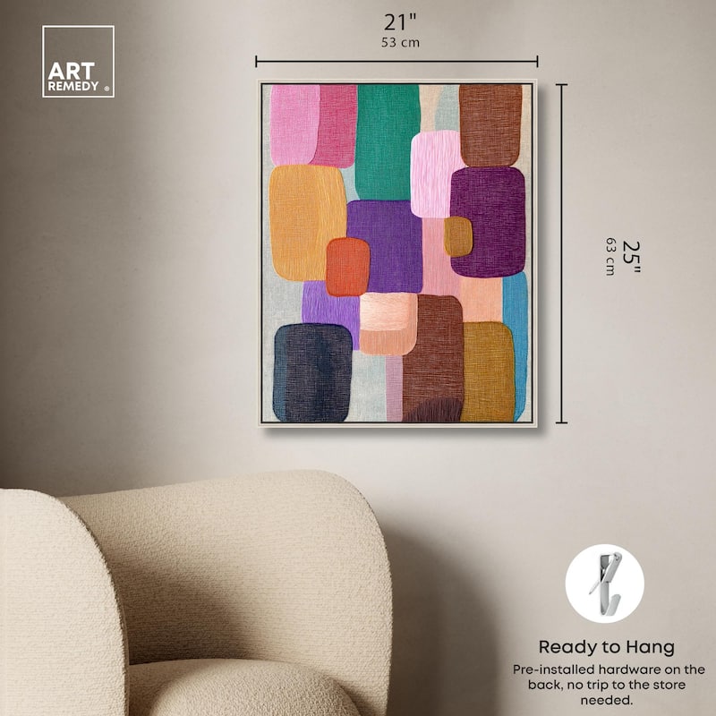 Color Block Cadence I Canvas by Art Remedy