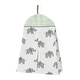 preview thumbnail 5 of 4, Sweet Jojo Designs Mint, Grey and White Watercolor Elephant Safari Collection Unisex 4-piece Crib Bedding Set