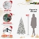 preview thumbnail 16 of 15, Flocked Pre-Lit Christmas Tree with Warm White Lights 5 Foot