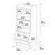 preview thumbnail 9 of 10, Badger Basket Upright Storage Nook with Reversible Basket - Woodgrain Gray