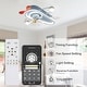 preview thumbnail 9 of 10, 26In Cartoon Aircraft Flush Mount Ceiling Fan, 6-Speed Dimmable Light with Remote and APP Control for Kids Room