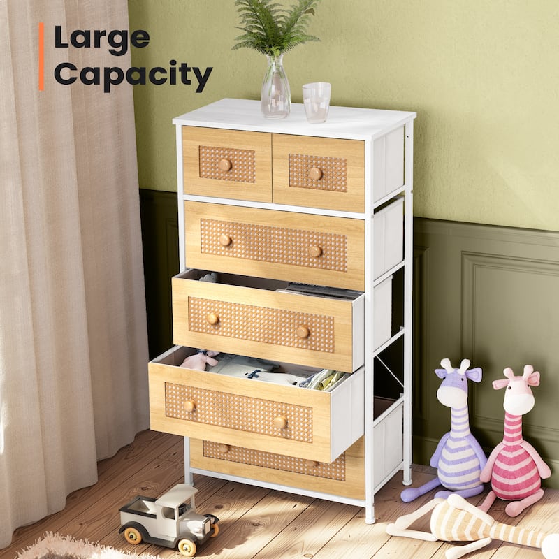 Pellebant 6 Drawers Vertical Dresser Storage Tower