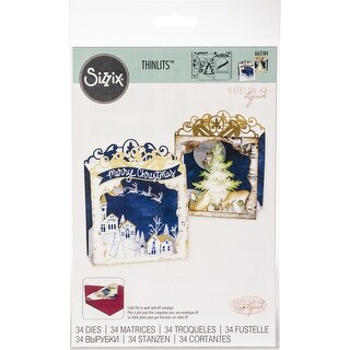 Sizzix Thinlits Dies By Katelyn Lizardi 2 Pkg Holiday Shadow Box 2 On Sale Overstock 26058567 Size dies help eliminate all that tedious and time consuming hand cutting. overstock com
