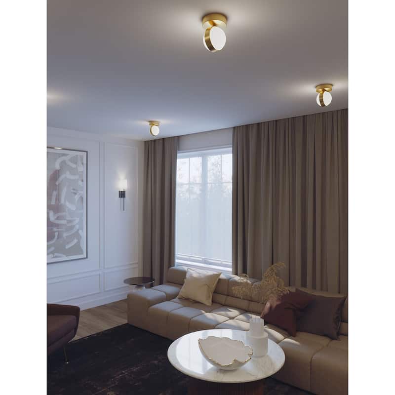 AFX VRNF05LAJUD Verona 5" Wide LED Semi-Flush Globe Ceiling Fixture