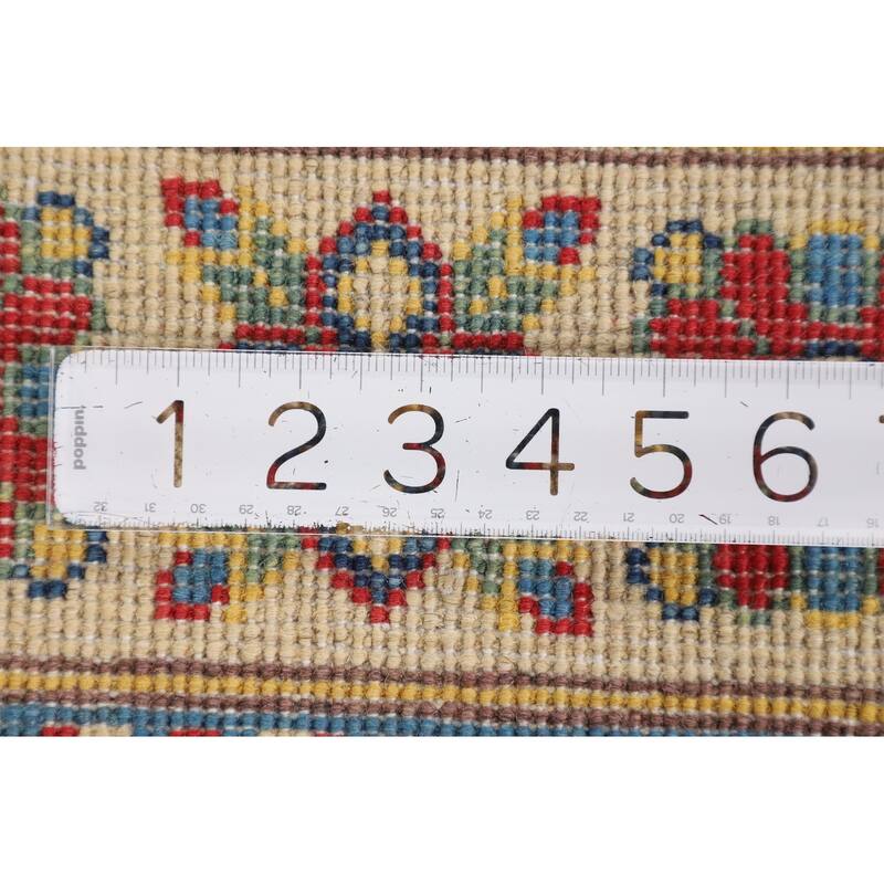 Red Traditional Kazak Rug Handmade Wool Carpet - 2'9" x 4'0"