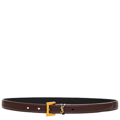 Saint Laurent Cassandre Thin Belt 0.8" Wide