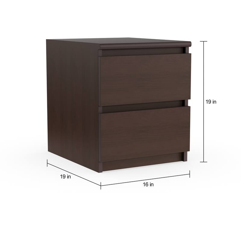 Porch & Den McKellingon Contemporary 2-drawer Nightstand
