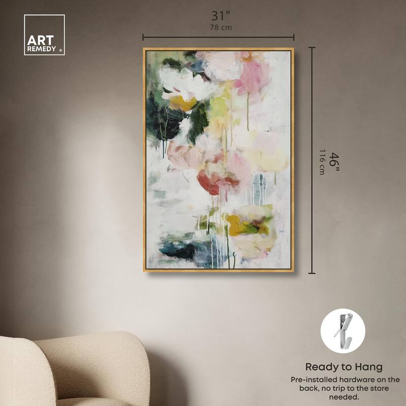 Dripping Colors III Canvas by Art Remedy
