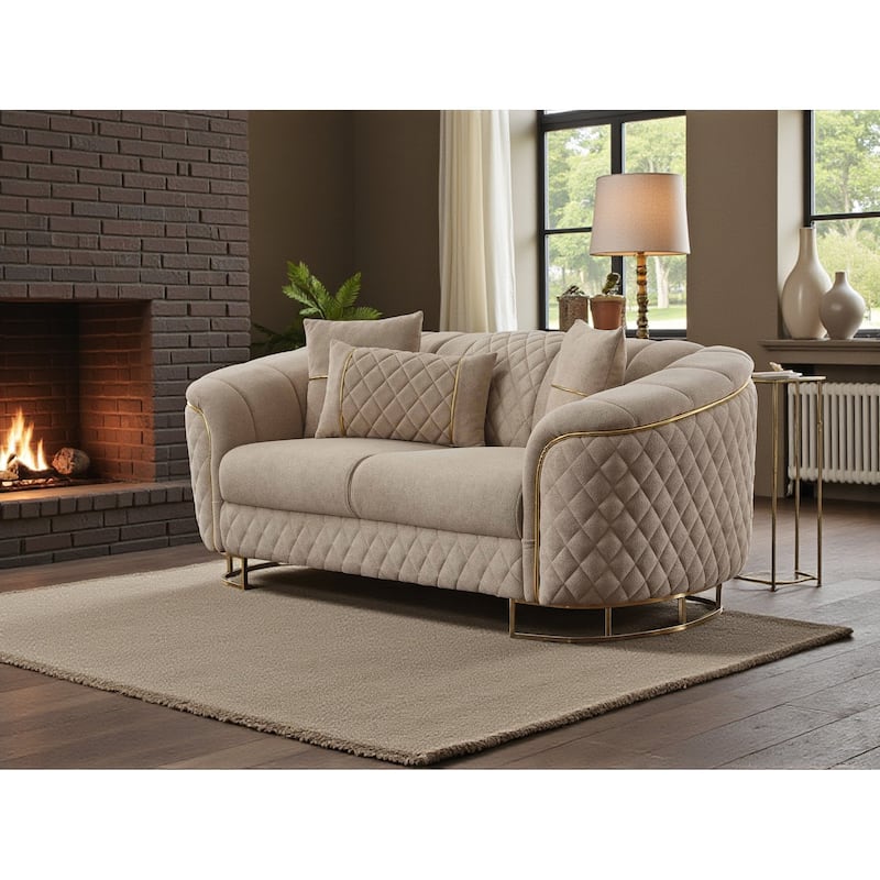 HALO 2 Pieces Living Room Sets 1 Sofa 1 Loveseat