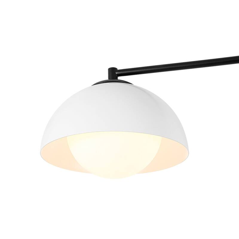 Ultra-Modern 4-Light Flower Bud Domed Semi-flush Mount - 44.9 in