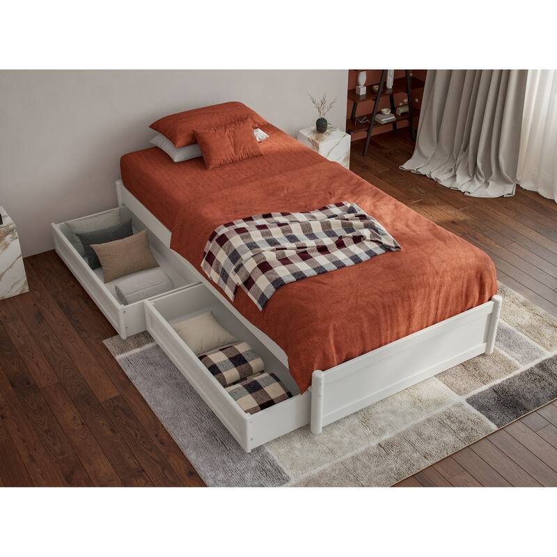 Barcelona Panel Platform Bed with Storage Drawers