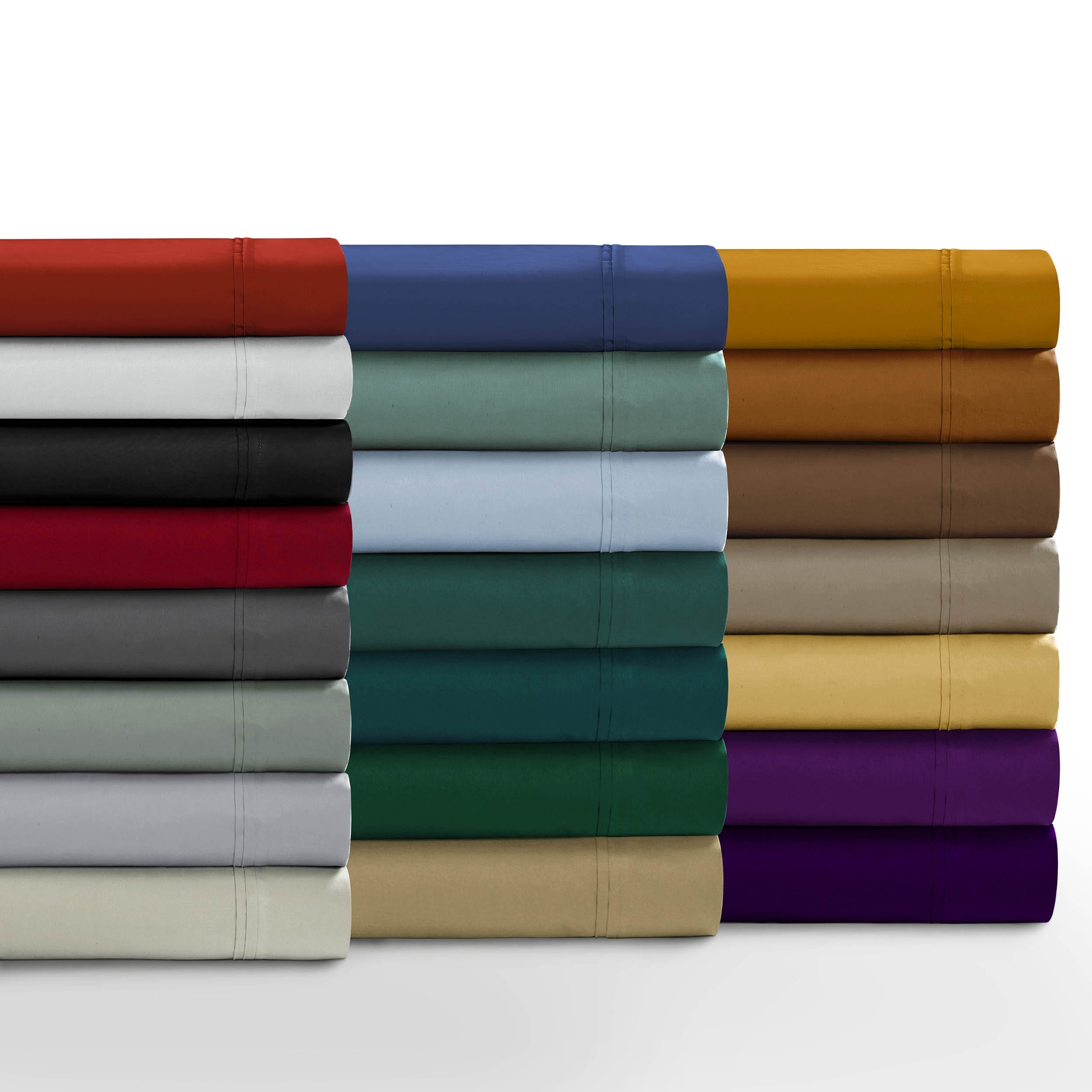 Super Soft Extra Deep Pocket Bed Sheet Set with Oversize Flat