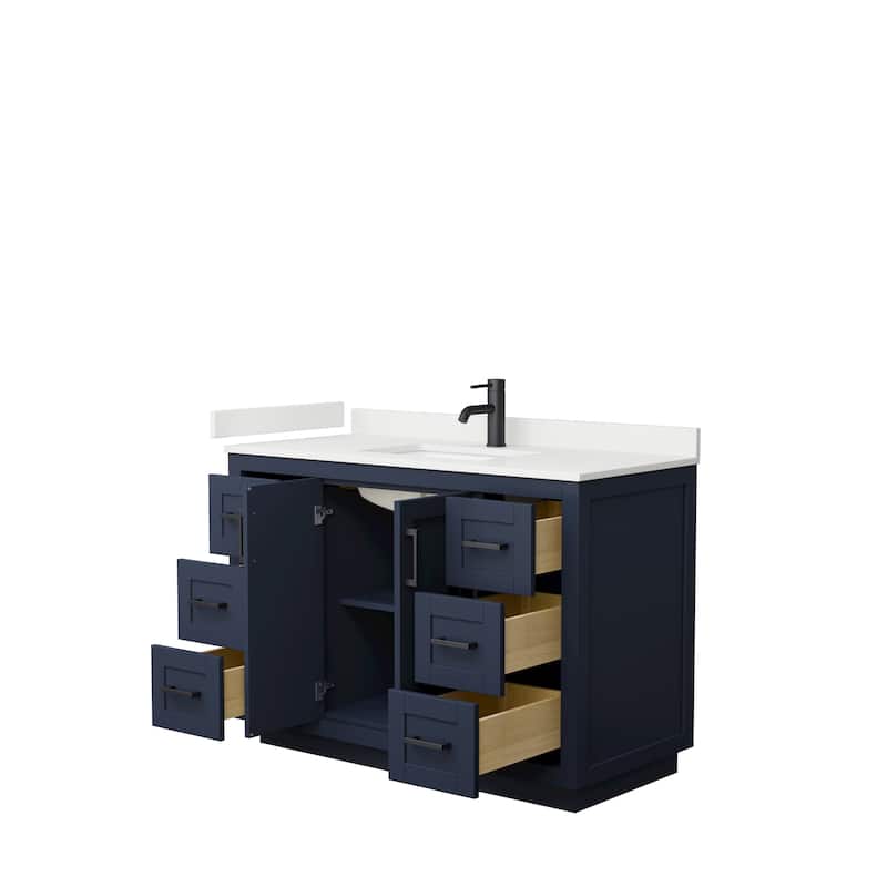 Miranda 48-inch Single Vanity, Quartz Top