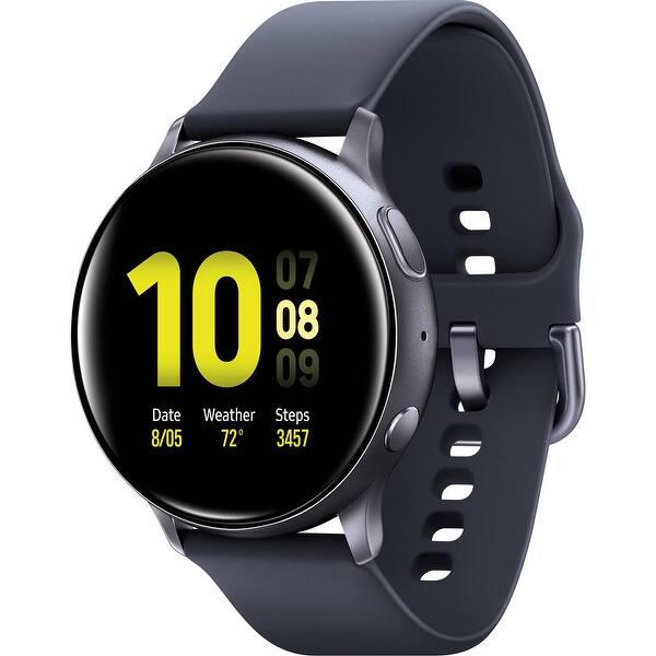 Shop Refurbished 44mm Samsung Galaxy Watch Active 2 Aqua Black Overstock 31451656