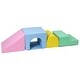 preview thumbnail 1 of 5, Soft Climbing Indoor Set, Foam Climbing Blocks for Toddlers, Climbing, and Sliding Activity Play Set,4PCS color - Toddler