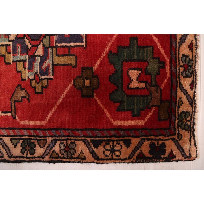 ECARPETGALLERY Hand-knotted Andelz Red Wool Rug - 4'0 x 6'5