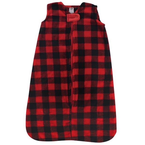 slide 1 of 1, Hudson Baby Infant Plush Sleeping Bag, Sack, Blanket, Buffalo Plaid 0-6 Months - Buffalo Plaid