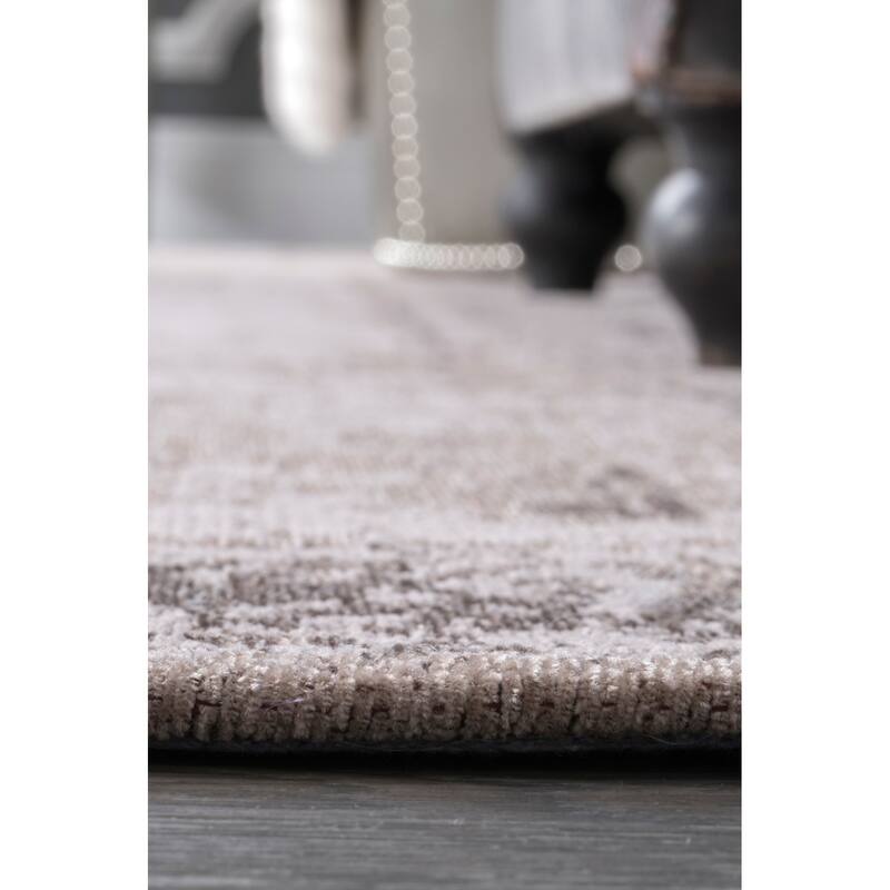 Nuloom Handmade Distressed Abstract Vintage Wool Area Rug