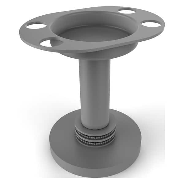 slide 1 of 1, Allied Brass Vanity Top Tumbler and Toothbrush Holder Matte Gray
