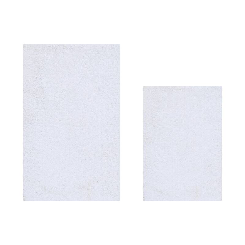 Better Trends Bath Rug Set 100% Micro Polyester Tufted Anti-Skid Latex Backing Bathroom Rugs for Shower, Sink Mats Micro Plush