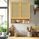 preview thumbnail 16 of 19, Bathroom Wall Cabinet Storage Organizer with Adjustable Shelf Double Door