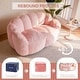 preview thumbnail 5 of 22, Loveseat Floral Shaped Bean Bag Sofa